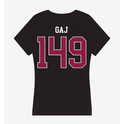 Virginia Tech - NCAA Wrestling : Collin Gaj - Women's V-Neck T-Shirt-1