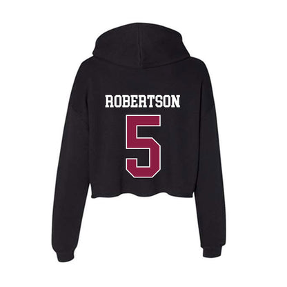Virginia Tech - NCAA Baseball : Aiden Robertson - Women's Crop Fleece Hoodie-1