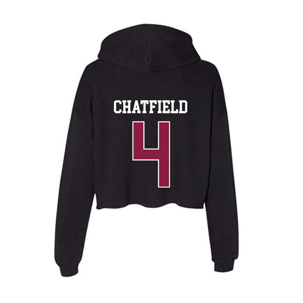 Virginia Tech - NCAA Softball : Michelle Chatfield - Women's Crop Fleece Hoodie-1