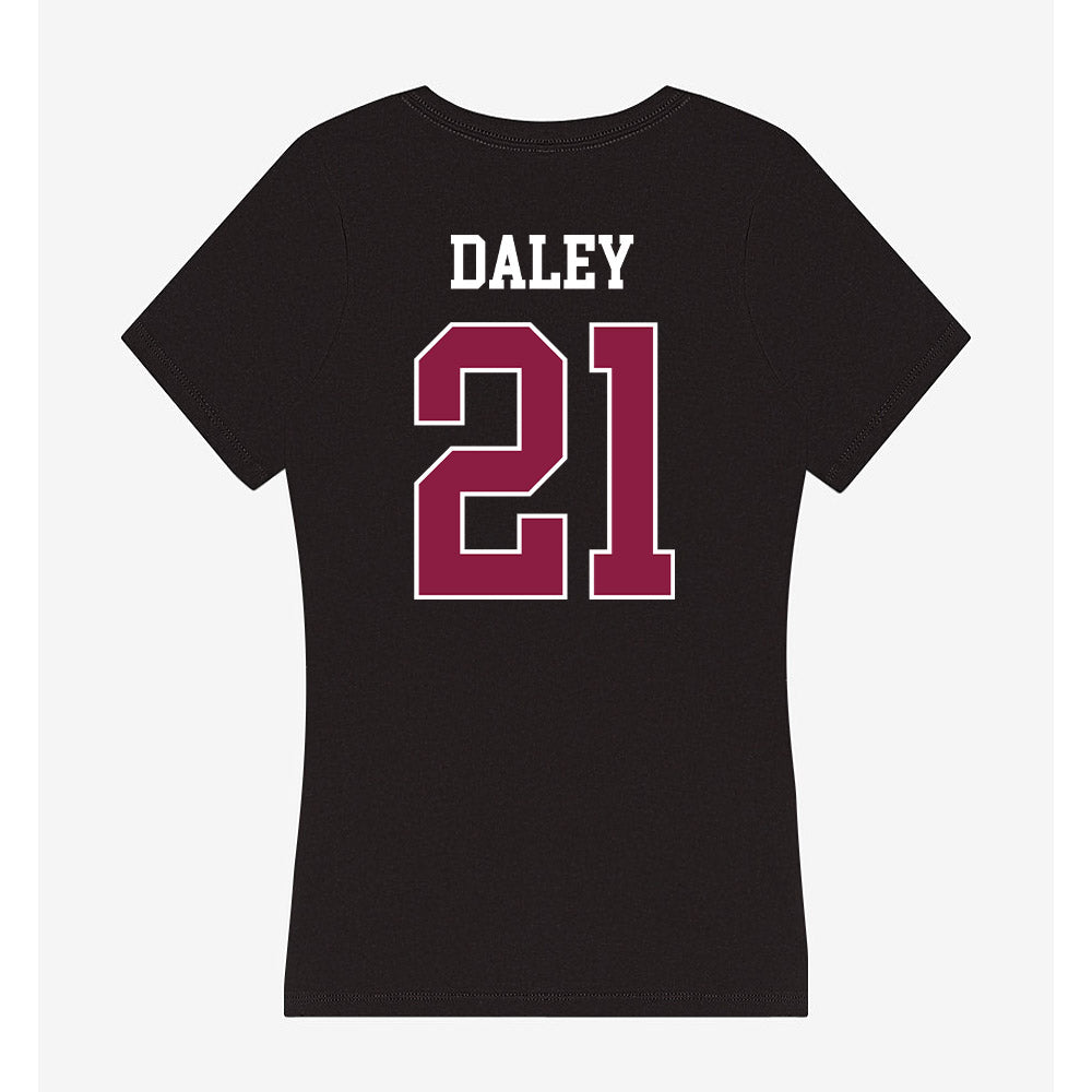 Virginia Tech - NCAA Women's Basketball : Melannie Daley - Women's V-Neck T-Shirt-1