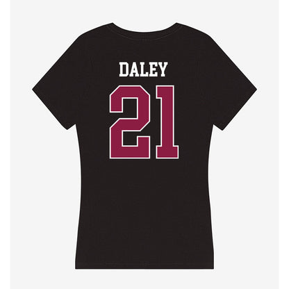 Virginia Tech - NCAA Women's Basketball : Melannie Daley - Women's V-Neck T-Shirt-1