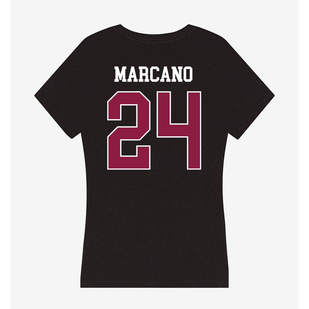 Virginia Tech - NCAA Men's Soccer : Ian Marcano - Women's V-Neck T-Shirt-1