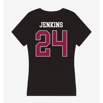Virginia Tech - NCAA Women's Basketball : Amani Jenkins - Women's V-Neck T-Shirt-1