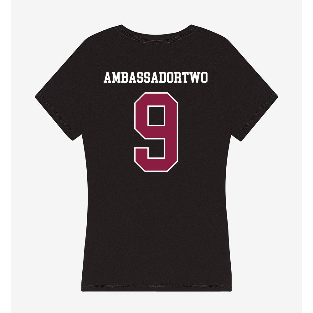 Virginia Tech - NCAA Men's Soccer : Test AmbassadorTwo - Women's V-Neck T-Shirt-1