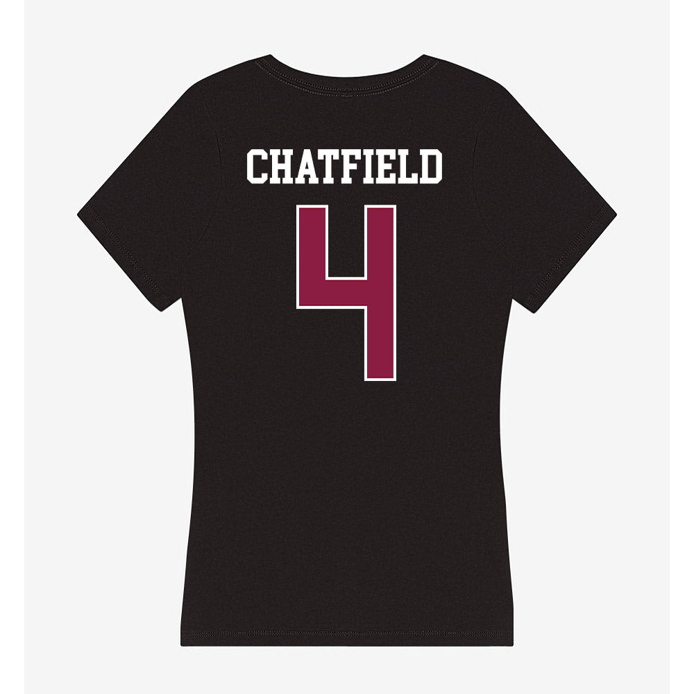 Virginia Tech - NCAA Softball : Michelle Chatfield - Women's V-Neck T-Shirt-1