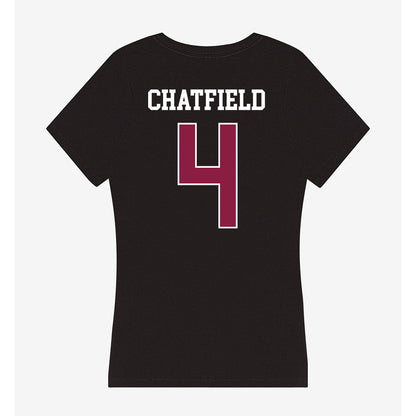 Virginia Tech - NCAA Softball : Michelle Chatfield - Women's V-Neck T-Shirt-1