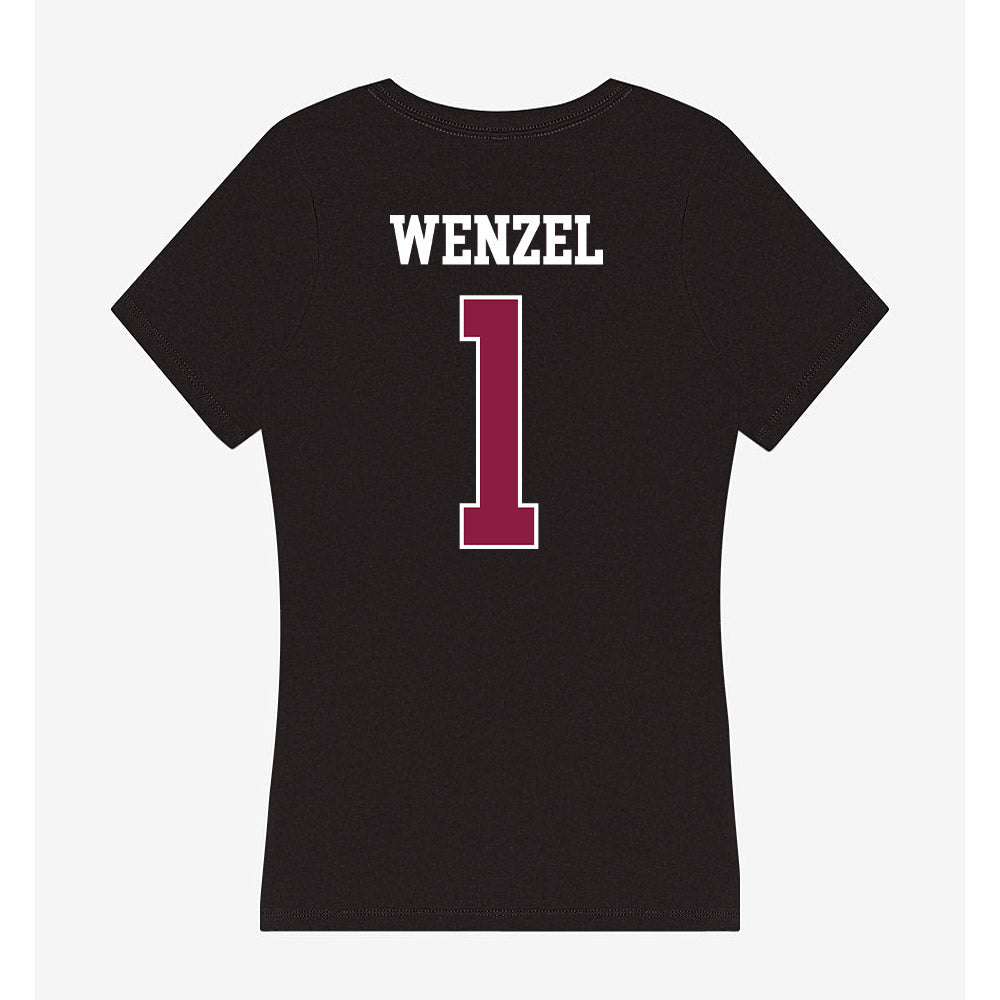 Virginia Tech - NCAA Women's Basketball : Carleigh Wenzel - Women's V-Neck T-Shirt-1