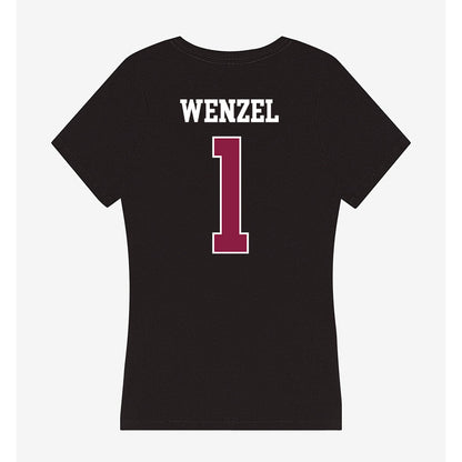 Virginia Tech - NCAA Women's Basketball : Carleigh Wenzel - Women's V-Neck T-Shirt-1