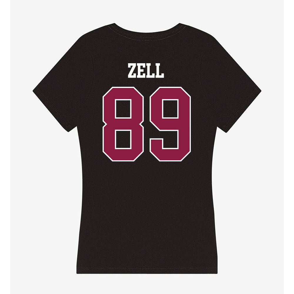 Virginia Tech - NCAA Football : Hudson Zell - Women's V-Neck T-Shirt-1