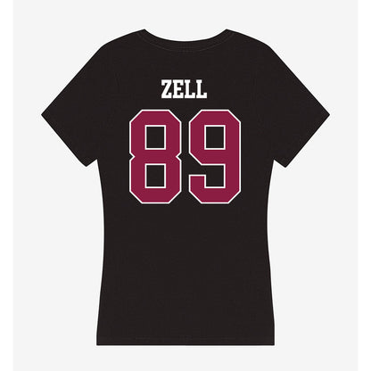 Virginia Tech - NCAA Football : Hudson Zell - Women's V-Neck T-Shirt-1
