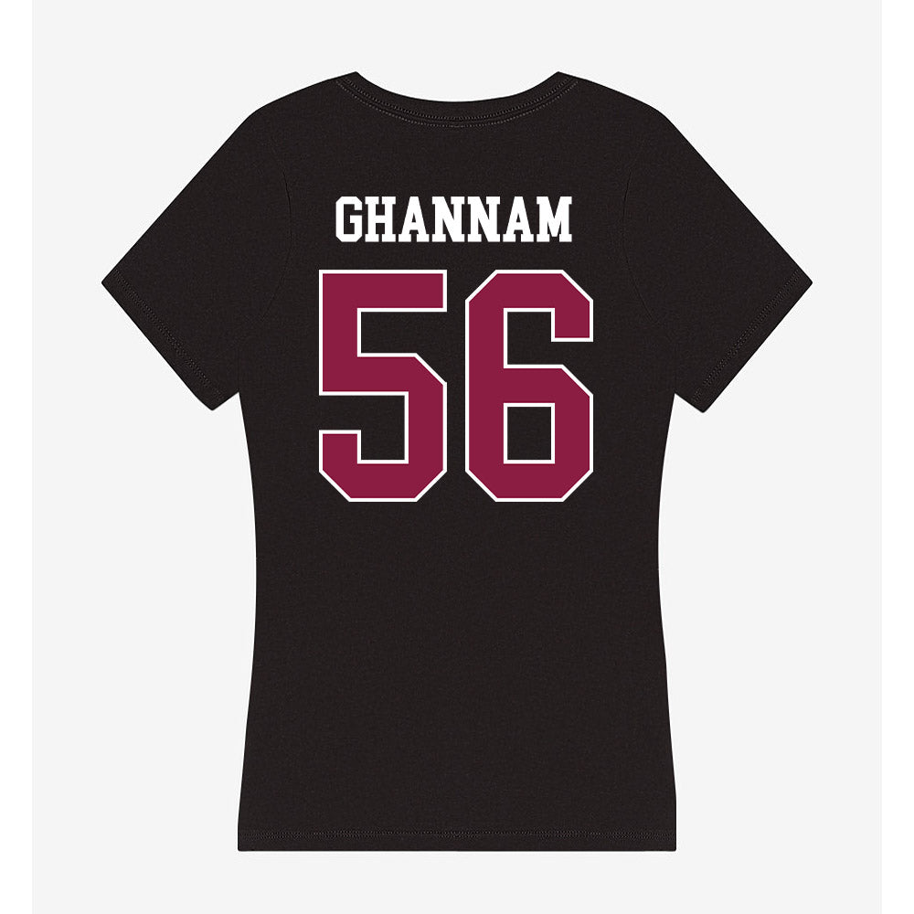 Virginia Tech - NCAA Football : Layth Ghannam - Women's V-Neck T-Shirt-1