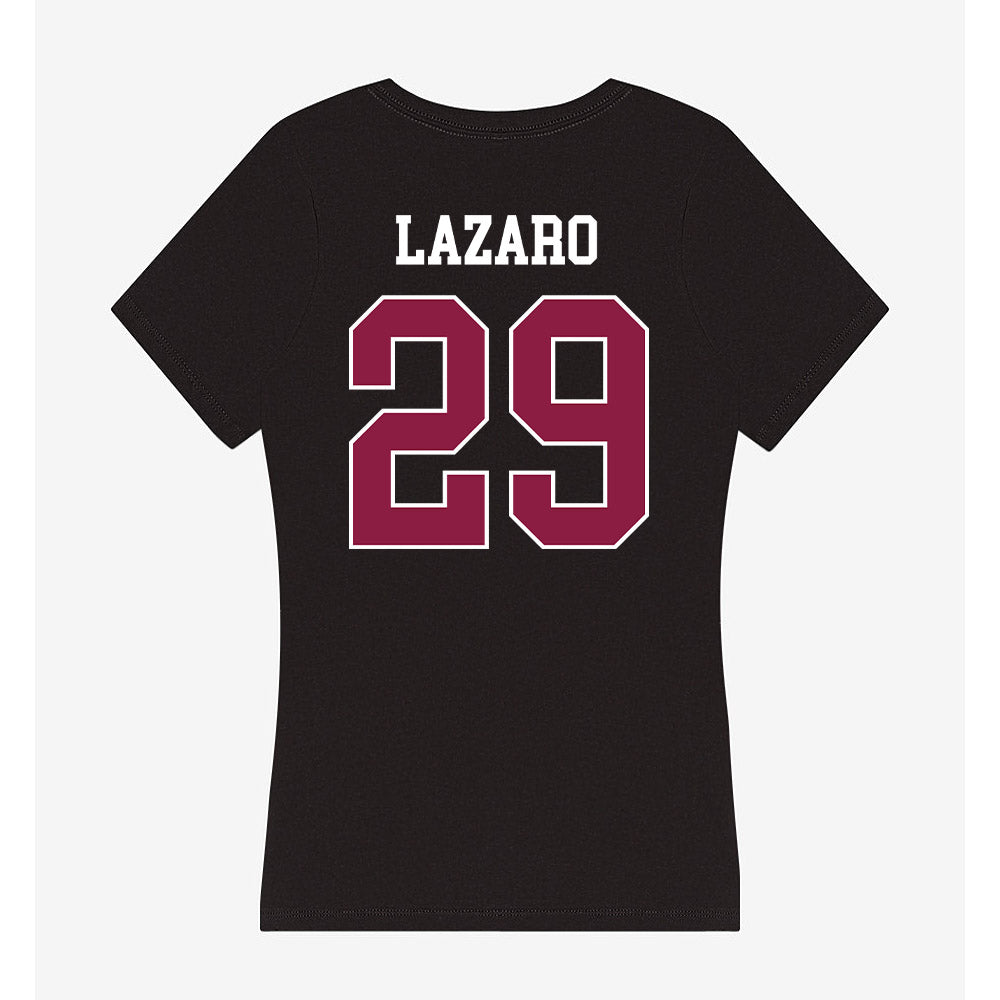 Virginia Tech - NCAA Baseball : Danny Lazaro - Women's V-Neck T-Shirt-1