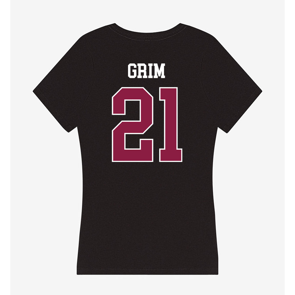 Virginia Tech - NCAA Baseball : Ethan Grim - Women's V-Neck T-Shirt-1
