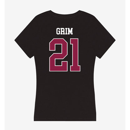 Virginia Tech - NCAA Baseball : Ethan Grim - Women's V-Neck T-Shirt-1