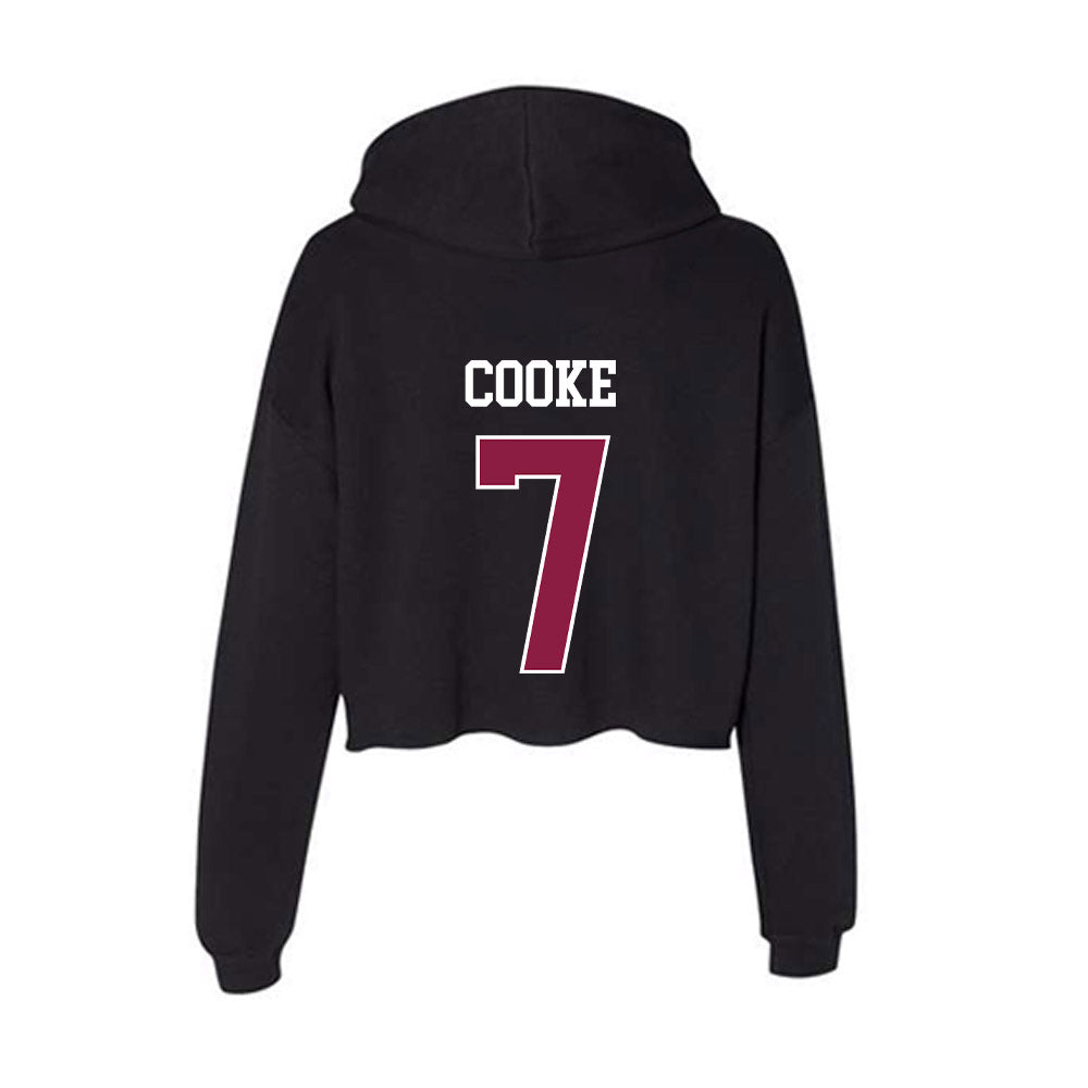 Virginia Tech - NCAA Baseball : Henry Cooke - Women's Crop Fleece Hoodie-1