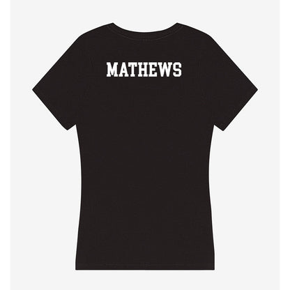Virginia Tech - NCAA Women's Golf : Emily Mathews - Women's V-Neck T-Shirt-1