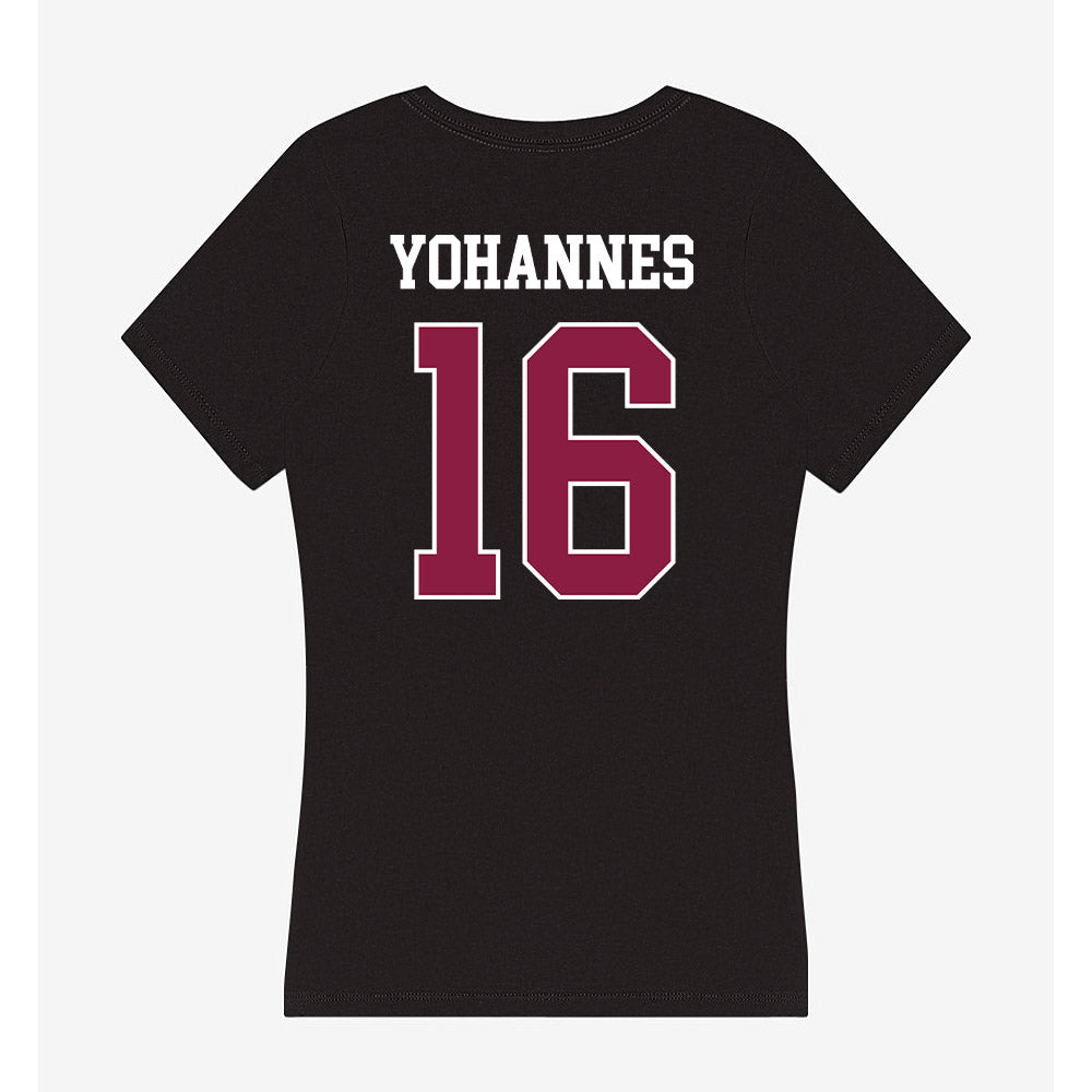 Virginia Tech - NCAA Men's Soccer : Mathias Yohannes - Women's V-Neck T-Shirt-1