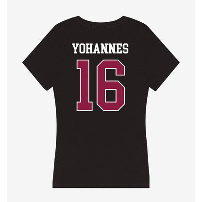 Virginia Tech - NCAA Men's Soccer : Mathias Yohannes - Women's V-Neck T-Shirt-1