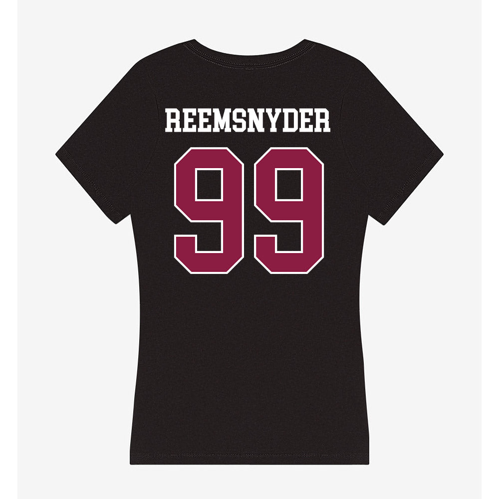 Virginia Tech - NCAA Football : Cole Reemsnyder - Women's V-Neck T-Shirt-1
