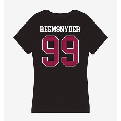 Virginia Tech - NCAA Football : Cole Reemsnyder - Women's V-Neck T-Shirt-1