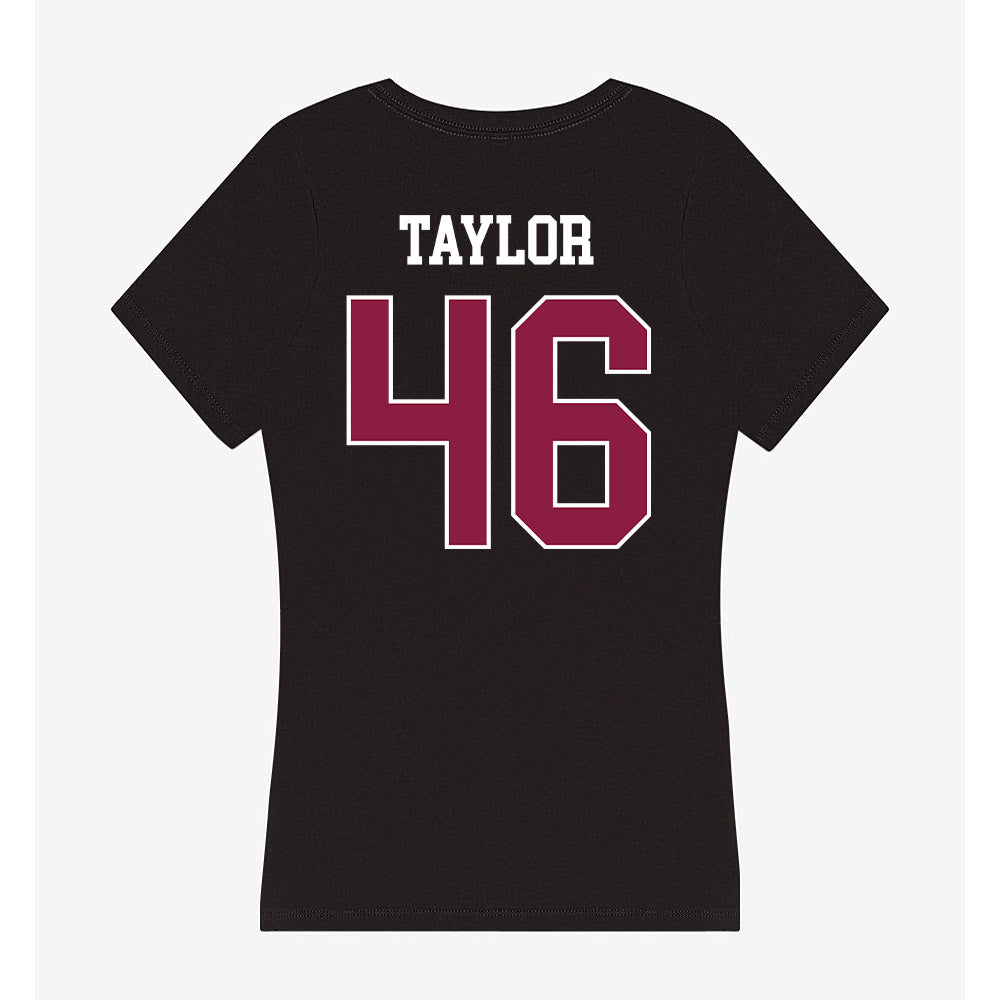 Virginia Tech - NCAA Football : Darius Taylor - Women's V-Neck T-Shirt-1