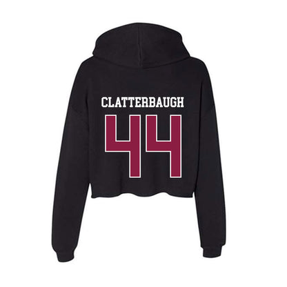 Virginia Tech - NCAA Football : Brett Clatterbaugh - Women's Crop Fleece Hoodie-1