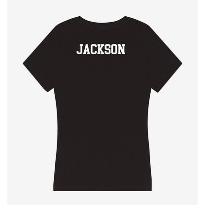 Virginia Tech - NCAA Men's Track & Field : Christian Jackson - Women's V-Neck T-Shirt-1