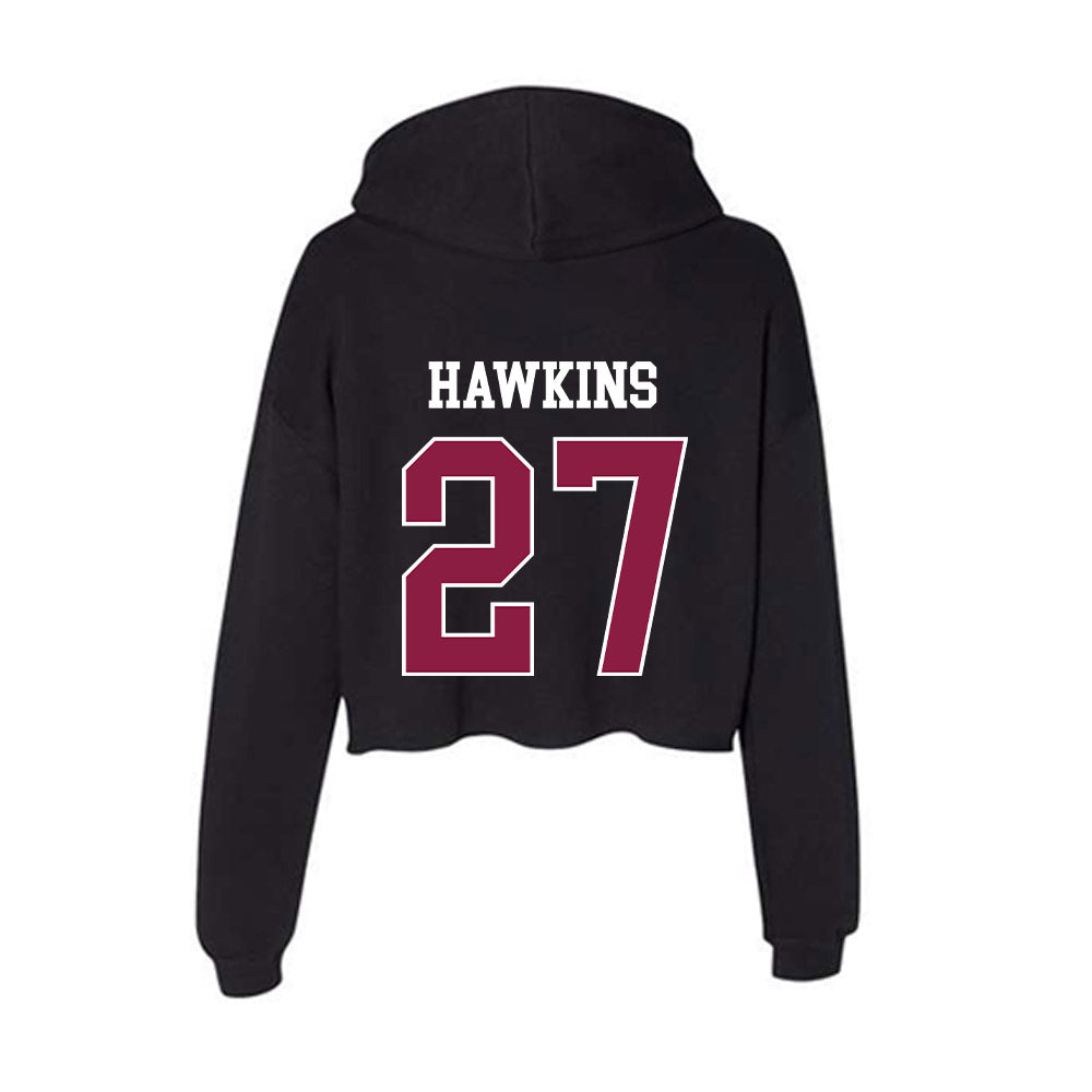Virginia Tech - NCAA Football : Marcellous Hawkins - Women's Crop Fleece Hoodie-1