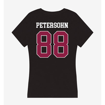 Virginia Tech - NCAA Football : Pierce Petersohn - Women's V-Neck T-Shirt-1