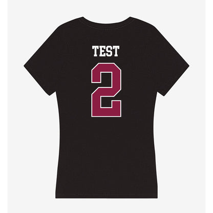 Virginia Tech - NCAA Baseball : Karthik Test - Women's V-Neck T-Shirt-1