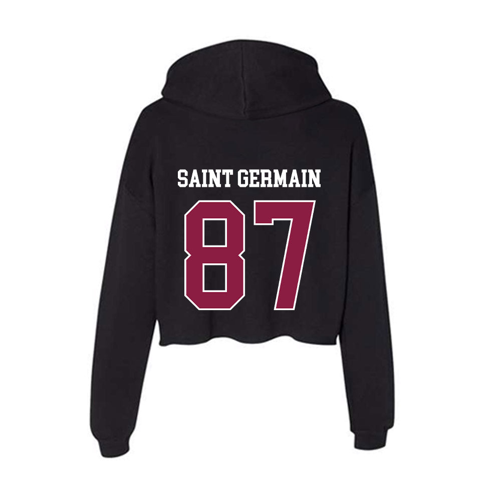 Virginia Tech - NCAA Football : Harrison Saint Germain - Women's Crop Fleece Hoodie-1
