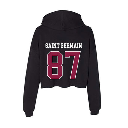 Virginia Tech - NCAA Football : Harrison Saint Germain - Women's Crop Fleece Hoodie-1