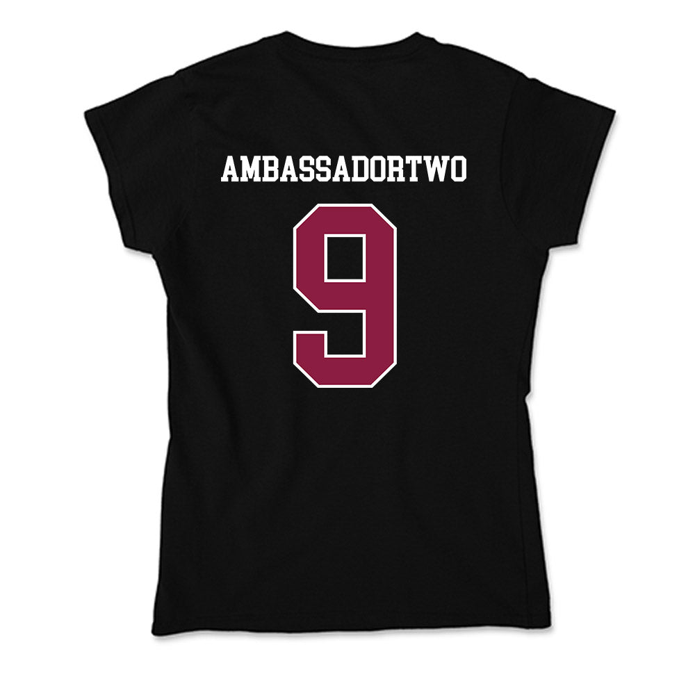 Virginia Tech - NCAA Men's Soccer : Test AmbassadorTwo - Soft Style Women’s T-Shirt-1