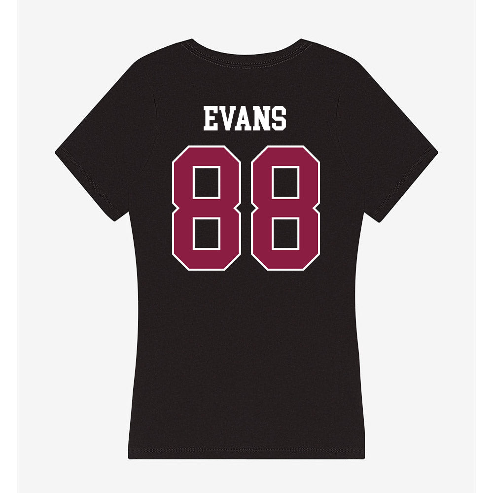 Virginia Tech - NCAA Football : Christian Evans - Women's V-Neck T-Shirt-1