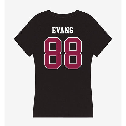 Virginia Tech - NCAA Football : Christian Evans - Women's V-Neck T-Shirt-1