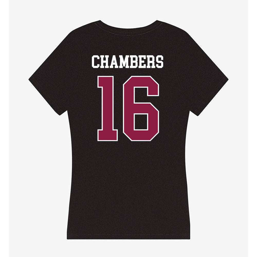 Virginia Tech - NCAA Football : Noah Chambers - Women's V-Neck T-Shirt-1