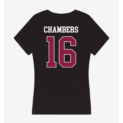 Virginia Tech - NCAA Football : Noah Chambers - Women's V-Neck T-Shirt-1