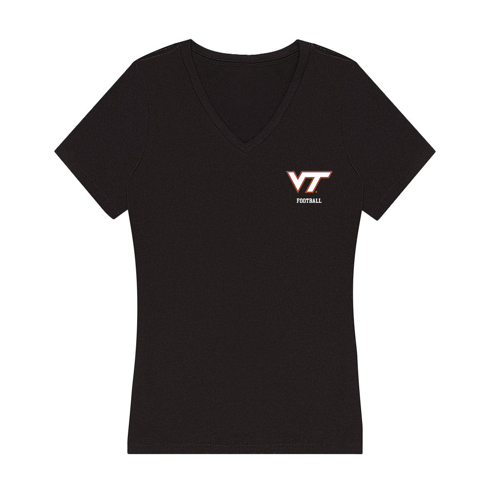 Virginia Tech - NCAA Football : Christian Epling - Women's V-Neck T-Shirt-0