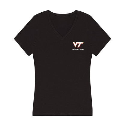 Virginia Tech - NCAA Men's Swimming & Diving : Hayden Annan - Women's V-Neck T-Shirt-0