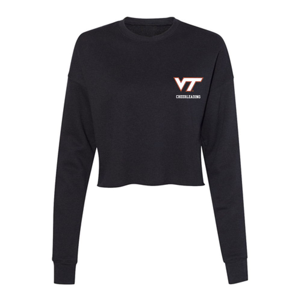 Virginia Tech - NCAA Cheerleading : Ashley Nash - Women's Cropped Crew Fleece-0
