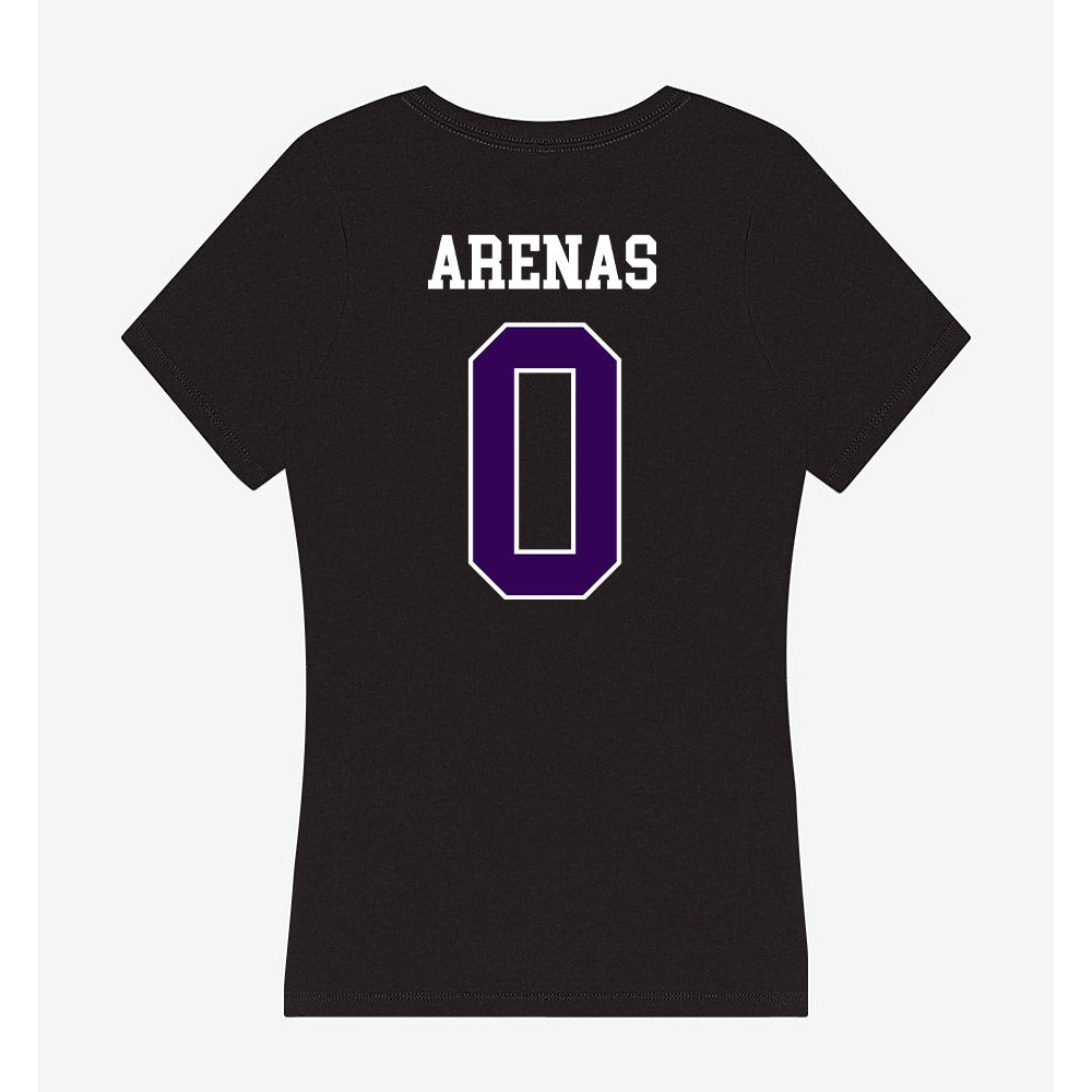Kansas State - NCAA Women's Basketball : Izela Arenas - Women's V-Neck T-Shirt-1