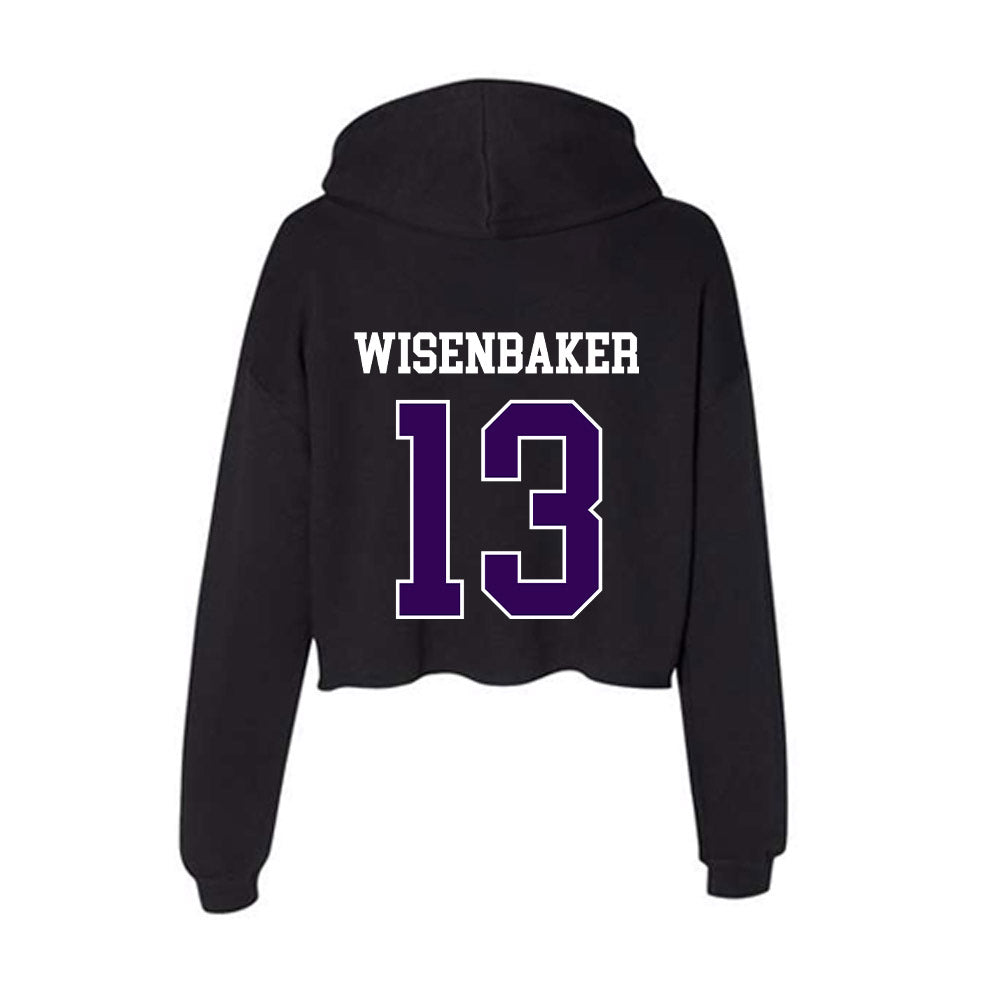 Kansas State - NCAA Baseball : Cole Wisenbaker - Women's Crop Fleece Hoodie-1
