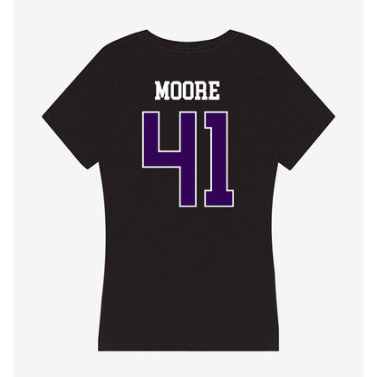 Kansas State - NCAA Football : Ashton Moore - Women's V-Neck T-Shirt-1