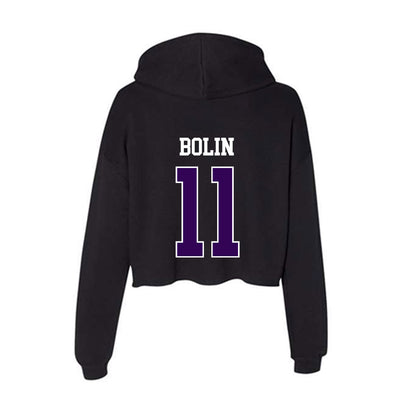 Kansas State - NCAA Baseball : Robby Bolin - Women's Crop Fleece Hoodie-1