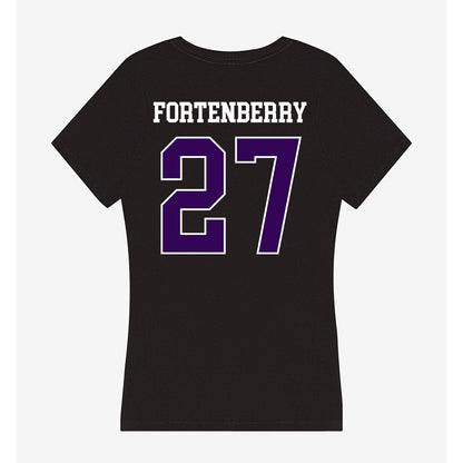 Kansas State - NCAA Baseball : Robert Fortenberry - Women's V-Neck T-Shirt-1