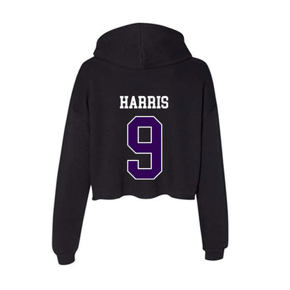 Kansas State - NCAA Football : Jay Harris - Women's Crop Fleece Hoodie-1