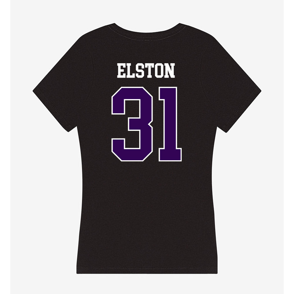 Kansas State - NCAA Football : Monterrio Elston - Women's V-Neck T-Shirt-1