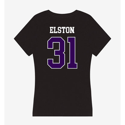 Kansas State - NCAA Football : Monterrio Elston - Women's V-Neck T-Shirt-1