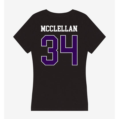 Kansas State - NCAA Football : Nick McClellan - Women's V-Neck T-Shirt-1