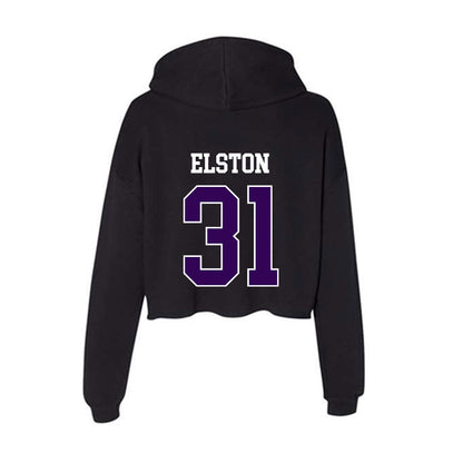 Kansas State - NCAA Football : Monterrio Elston - Women's Crop Fleece Hoodie-1